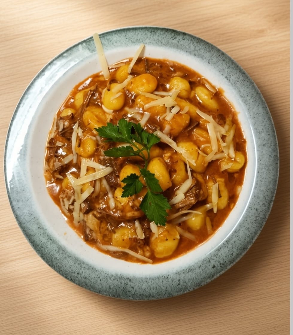 Nhoque de Costela Desfiada Ao Molho de Vinho Com Gorgonzolla (cópia)